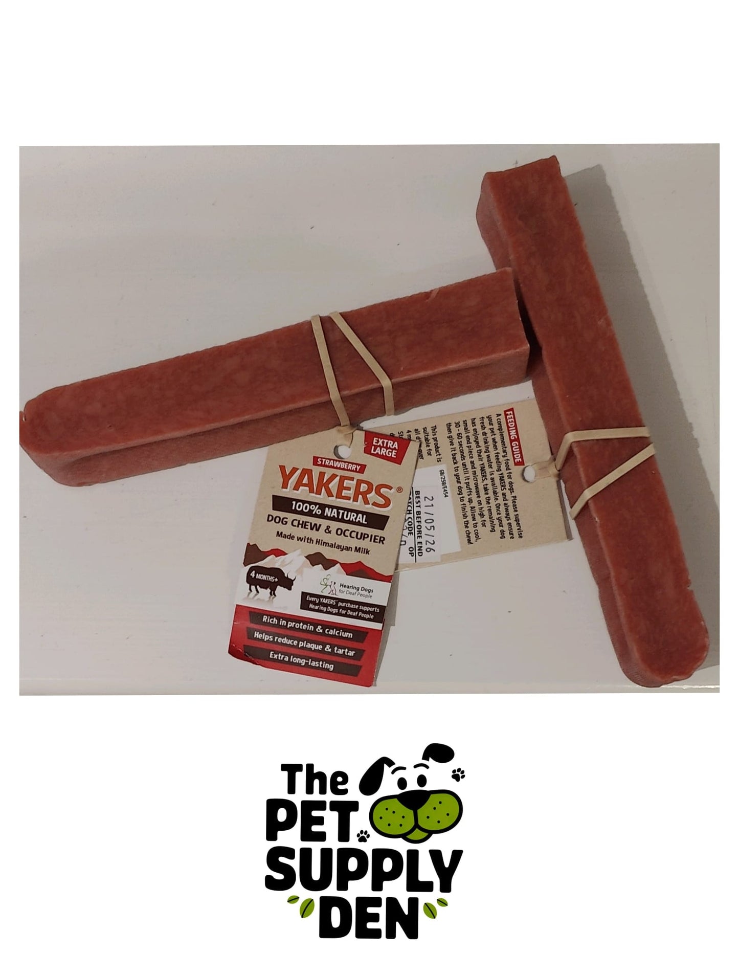 Strawberry Extra Large Yak Bone - YAKERS XL