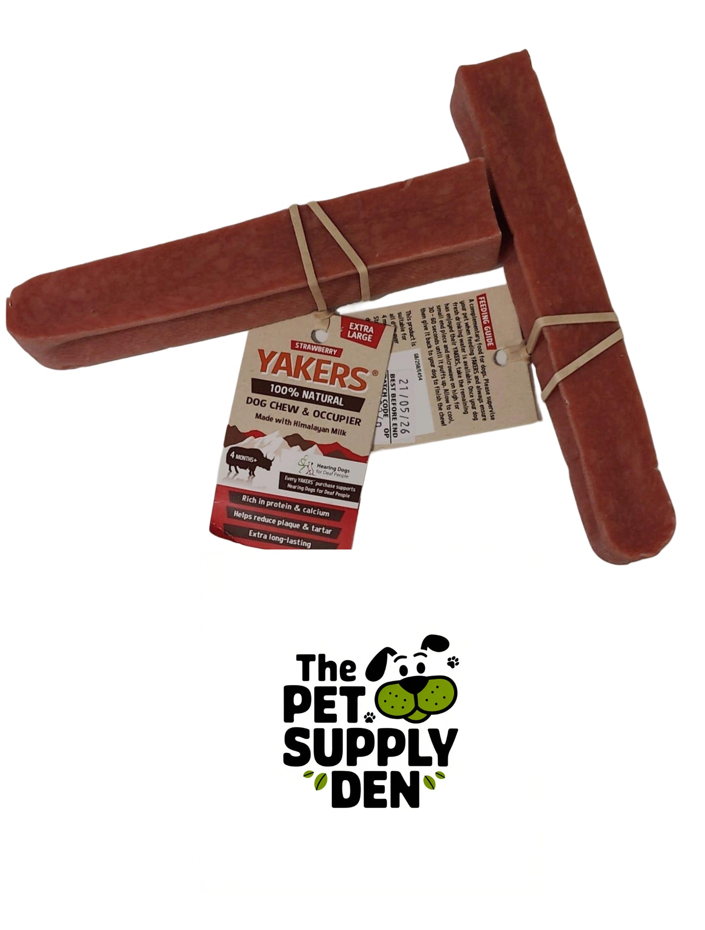 Strawberry Extra Large Yak Bone - YAKERS XL