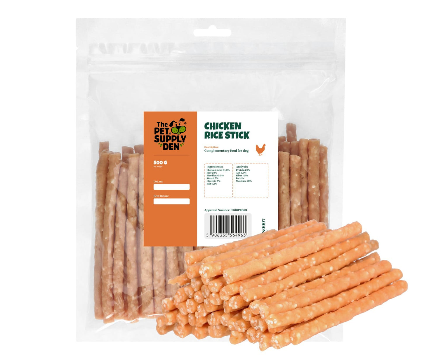 Chicken Sticks With Rice - 500g