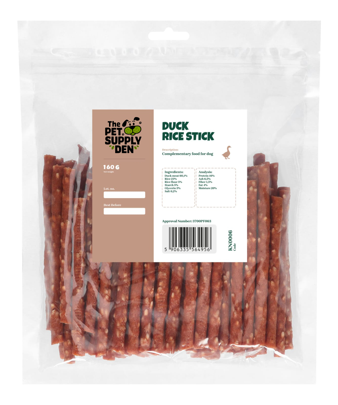 Duck Sticks With Rice - 160g