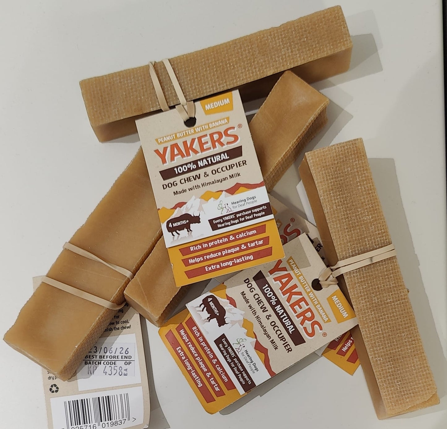 Peanut Butter with Banana Medium Yak Bone - YAKERS