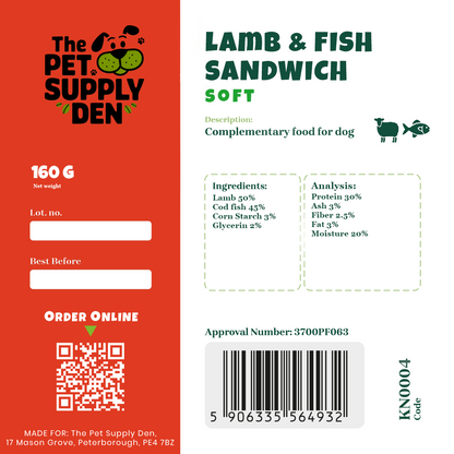 Lamb and Fish Sandwich - 160g